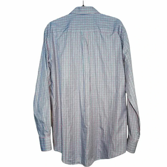 Peter Millar Men’s Cotton Long Sleeve Button Down Sports Shirt Size Large - Picture 2 of 5